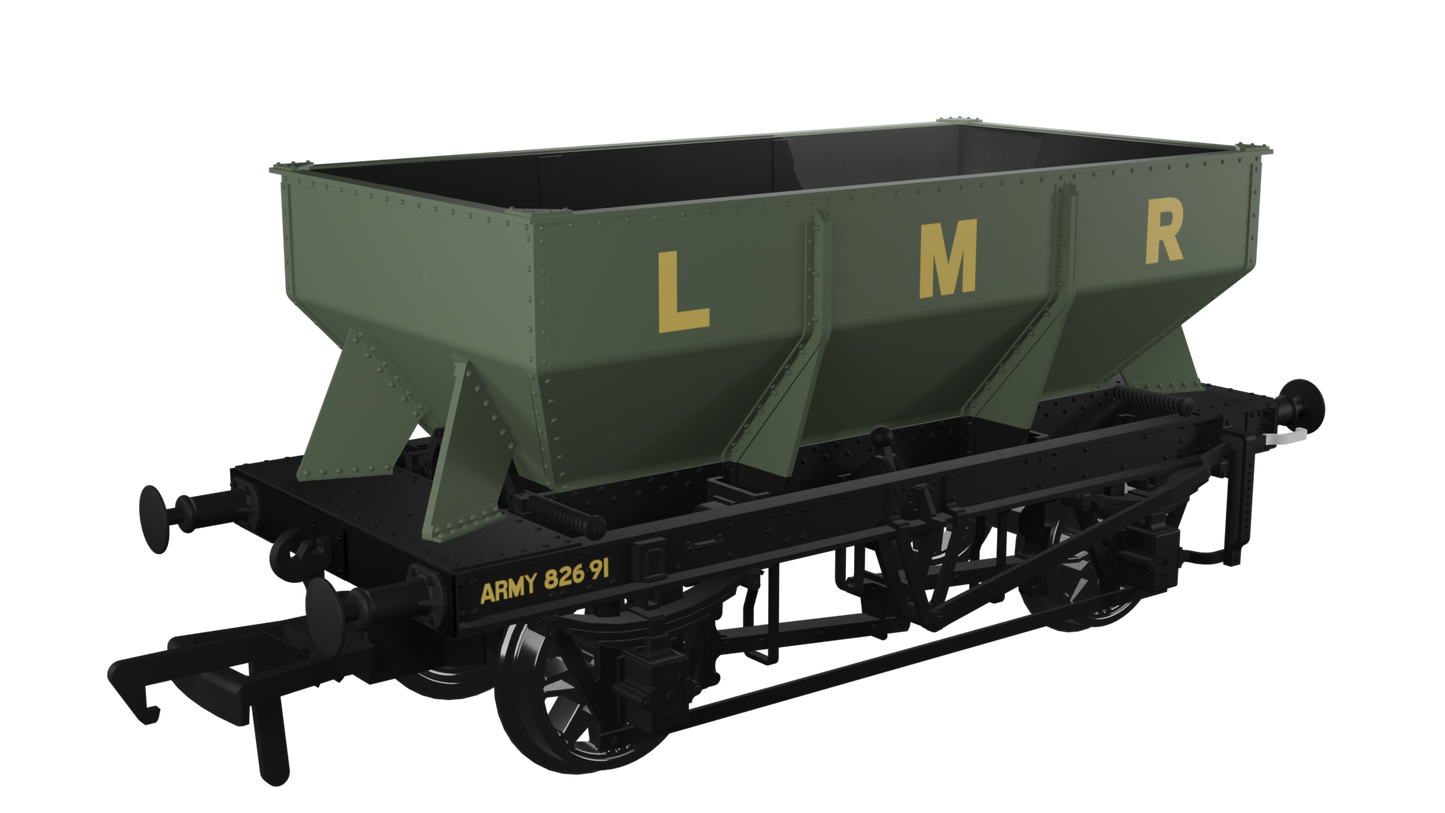Rapido Trains UK 963015 - LMS Iron Ore Hopper – Longmoor Military Railway No.82691