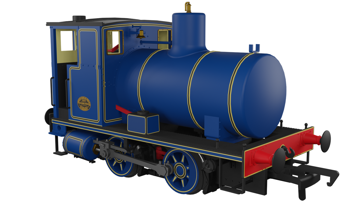 Rapido Trains UK 965002 - Andrew Barclay Fireless 0-4-0 Lined Caledonian Blue
