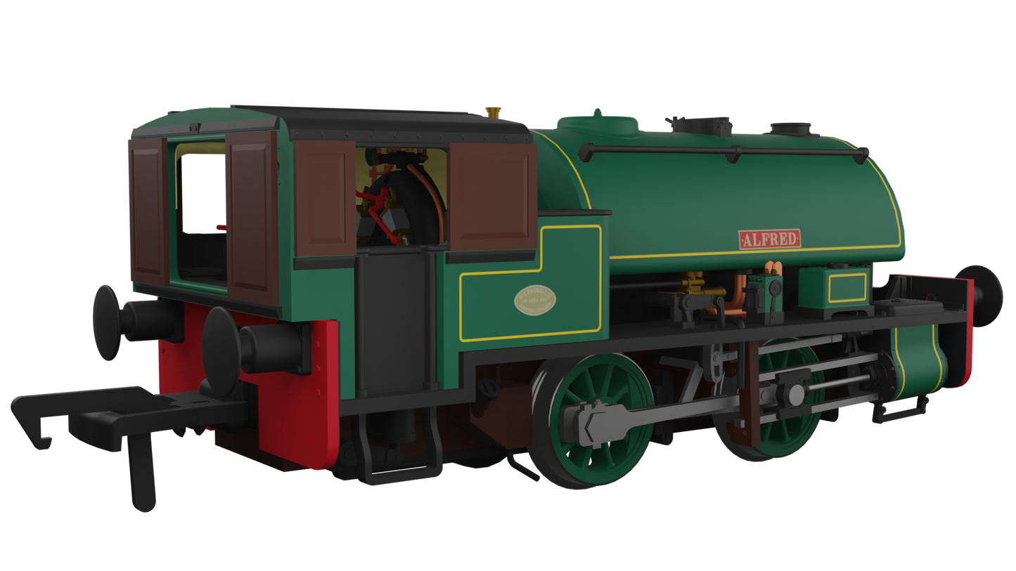 Rapido Trains UK 968001 - Port of Par Bagnalls Twin Pack - Lined Dark Green - DCC Ready