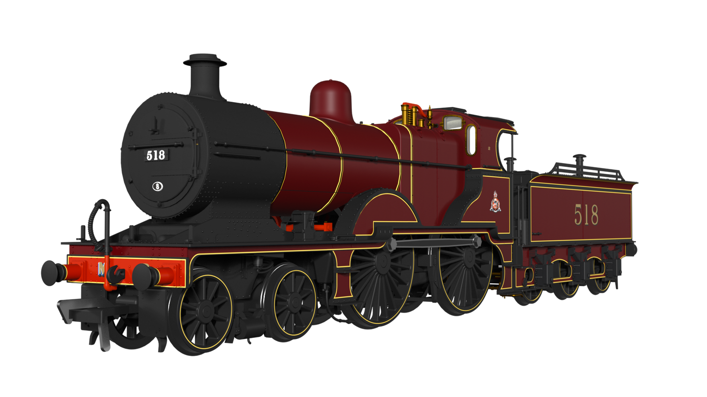 Rapido Trains UK 974503 - MR 483 Midland Railway Lined Crimson No. 518 - DCC SOUND FITTED