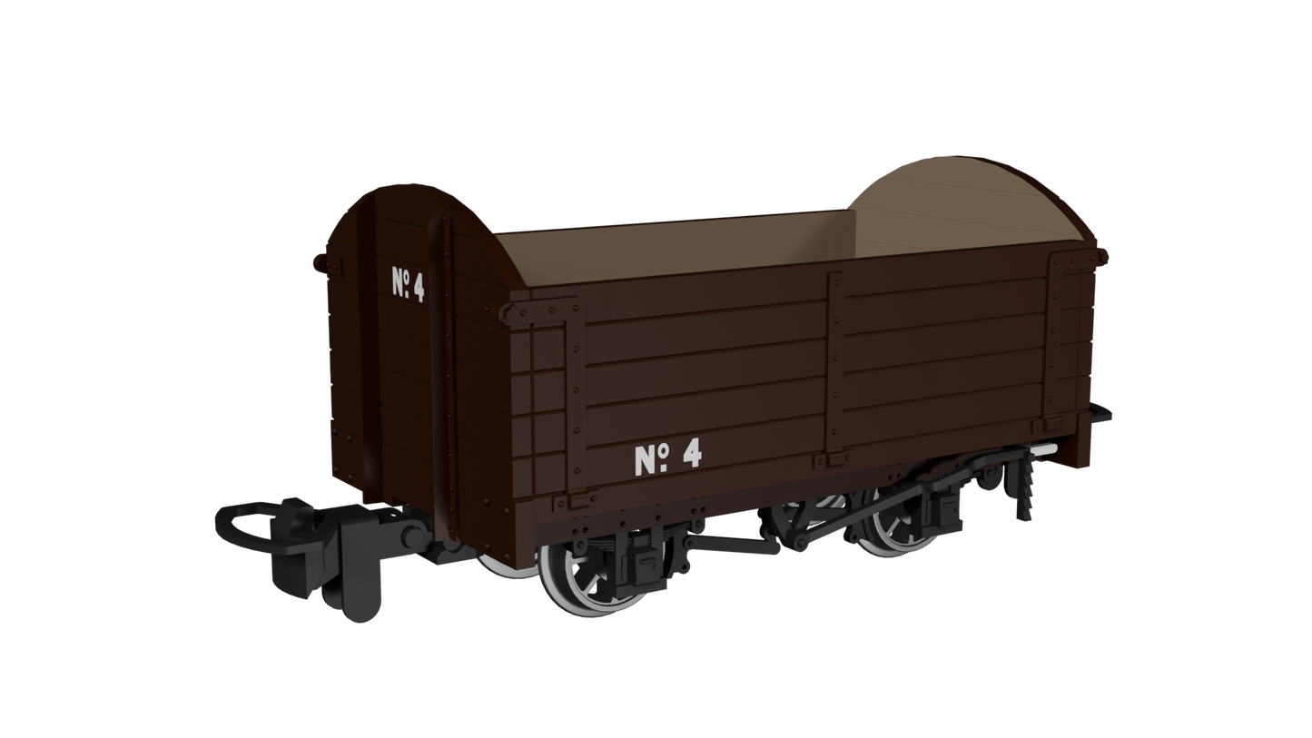 Rapido 990001 - Dropside Open Wagon In Plain Brown No.4
