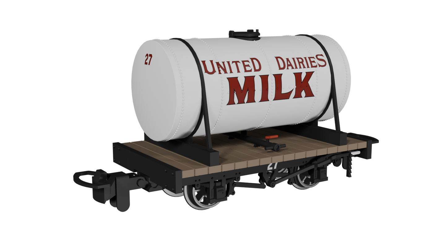 Rapido Trains 990103 - Cylindrical Tank – United Dairies No.27
