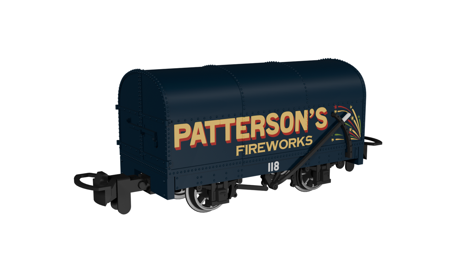 Rapido Trains 990208 - Gunpowder Van – Patterson’s Fireworks No.118