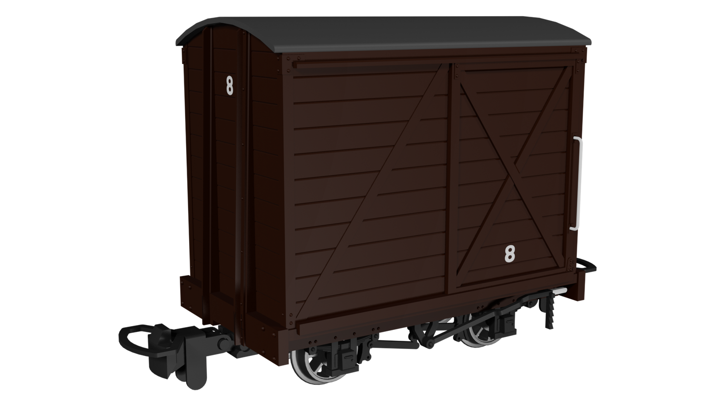 Rapido Trains 990302 - Covered Van - Plain Brown No.8