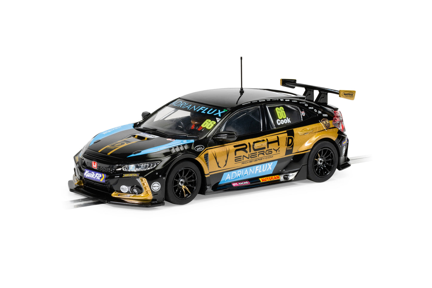 Scalextric C4409 - Honda Civic FK8 Type R BTCC 2022 - BTC Racing Josh Cook