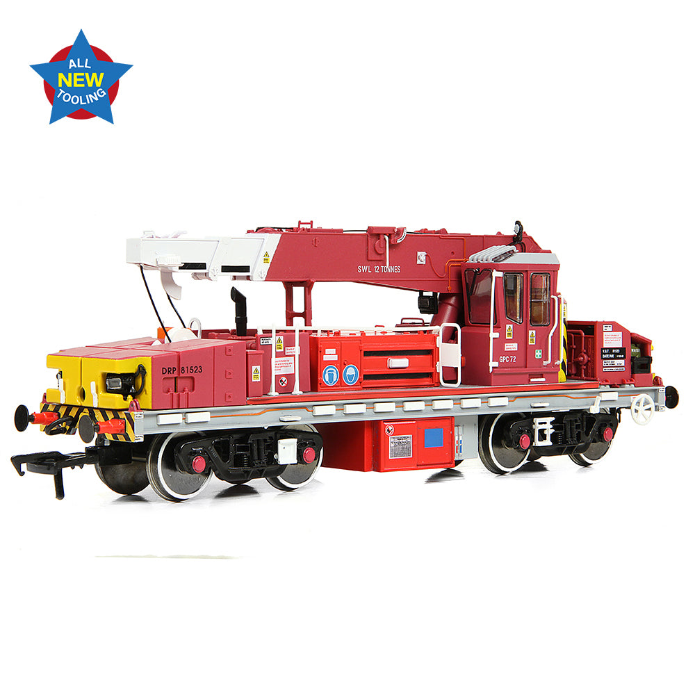 EFE Rail E87049 - Plasser 12T YOB Diesel-Hydraulic Crane DRP81523 Javis/Fastline Maroon