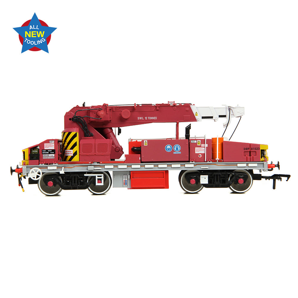 EFE Rail E87049 - Plasser 12T YOB Diesel-Hydraulic Crane DRP81523 Javis/Fastline Maroon