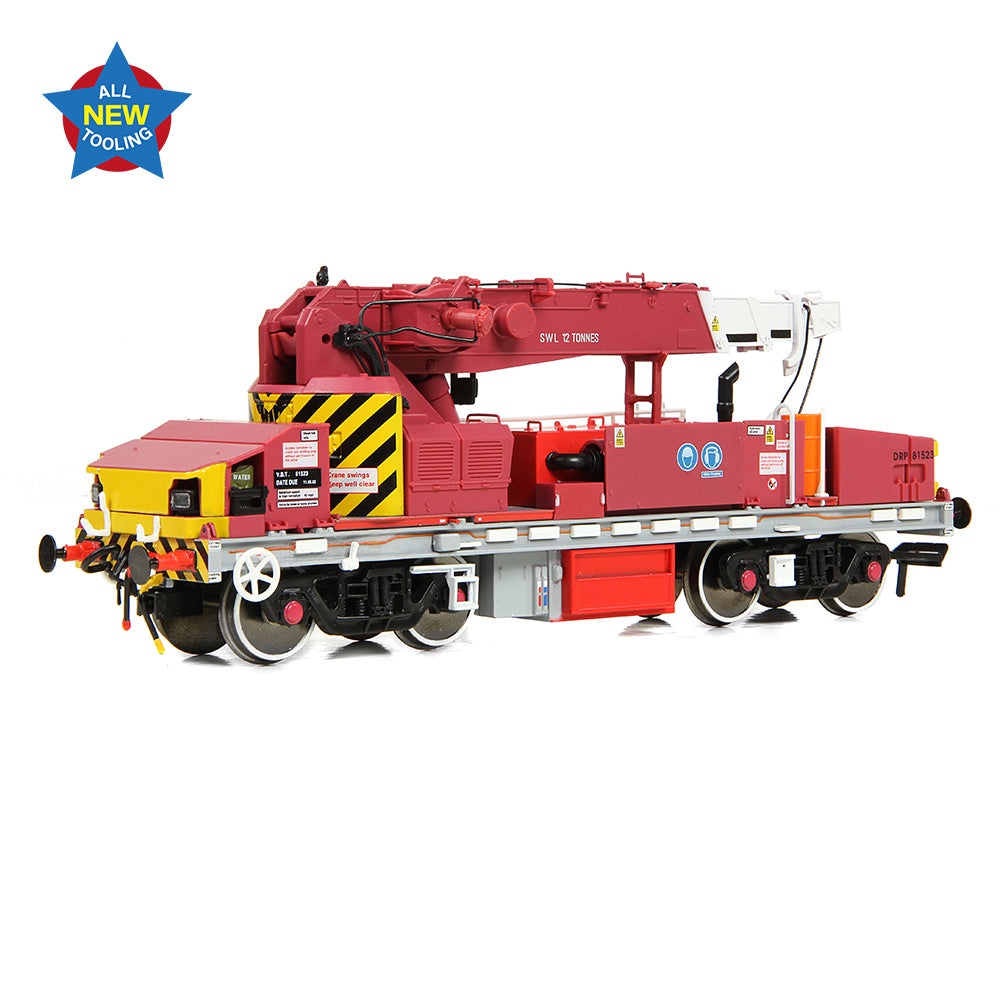 EFE Rail E87049 - Plasser 12T YOB Diesel-Hydraulic Crane DRP81523 Javis/Fastline Maroon