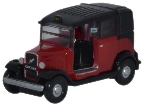 Oxford Diecast NAT004 - Austin Low Loader Taxi Burgundy