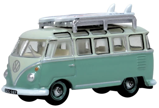 Oxford Diecast NVWS005 - VW T1 Samba Bus Turquoise / Blue White