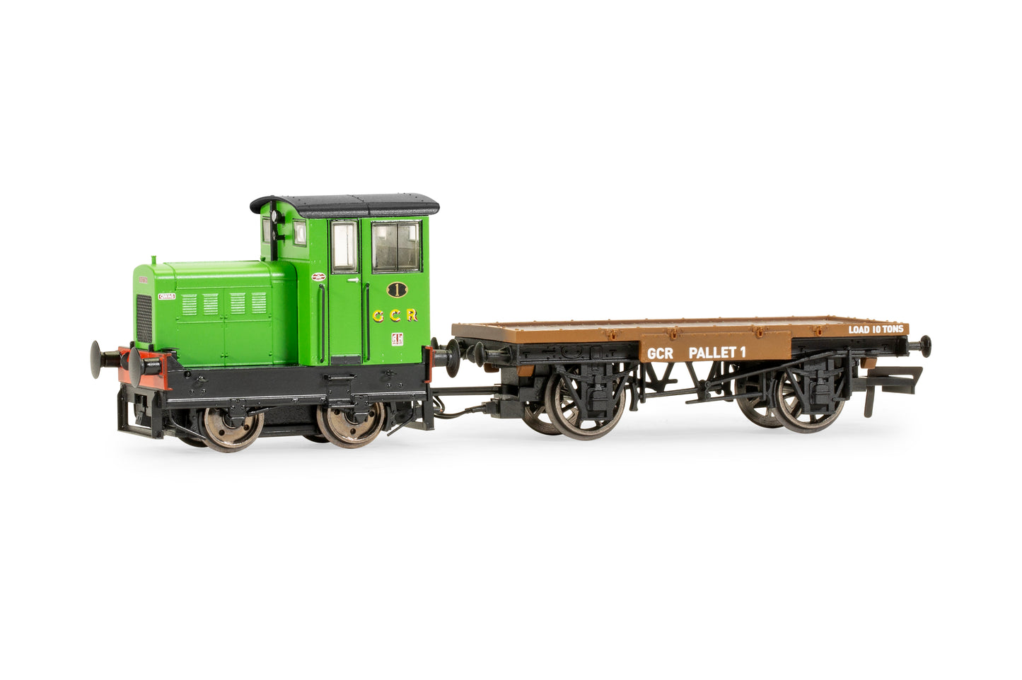 Hornby R30012 - GCR Ruston & Hornsby 48DS 0-4-0 & Flatbed Wagon 'Qwag' No. 1