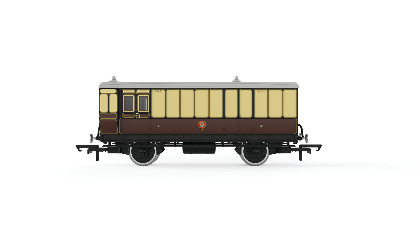 Hornby R40310 - GWR 4 Wheel Luggage Brake Van No. 5051