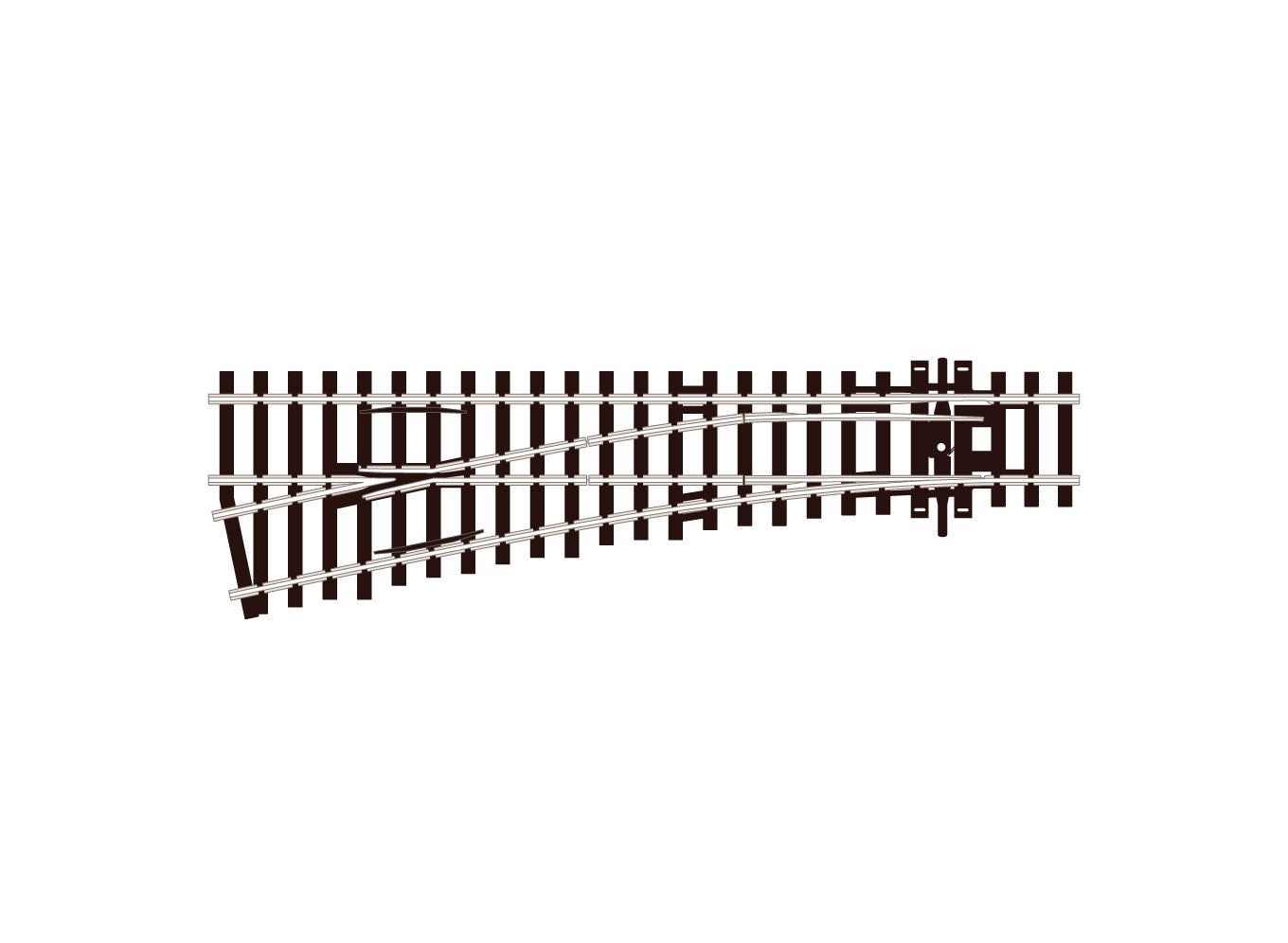 Peco SL92 - Turnout, Small Radius, Left Hand