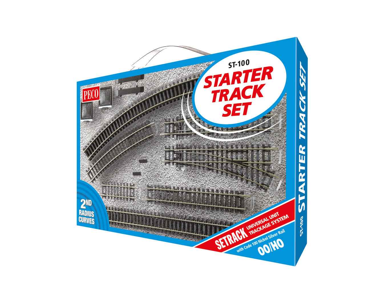 Peco ST100 - OO/HO Gauge Setrack Starter Set (2nd Radius)