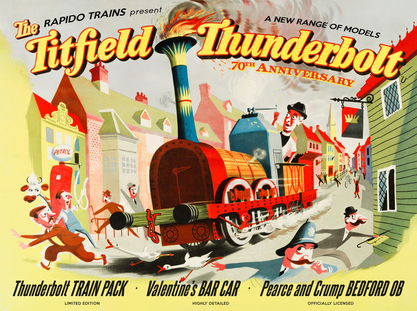 Rapido Trains UK 922002 - The Titfield Thunderbolt Train Pack Standard Pack DC/Silent