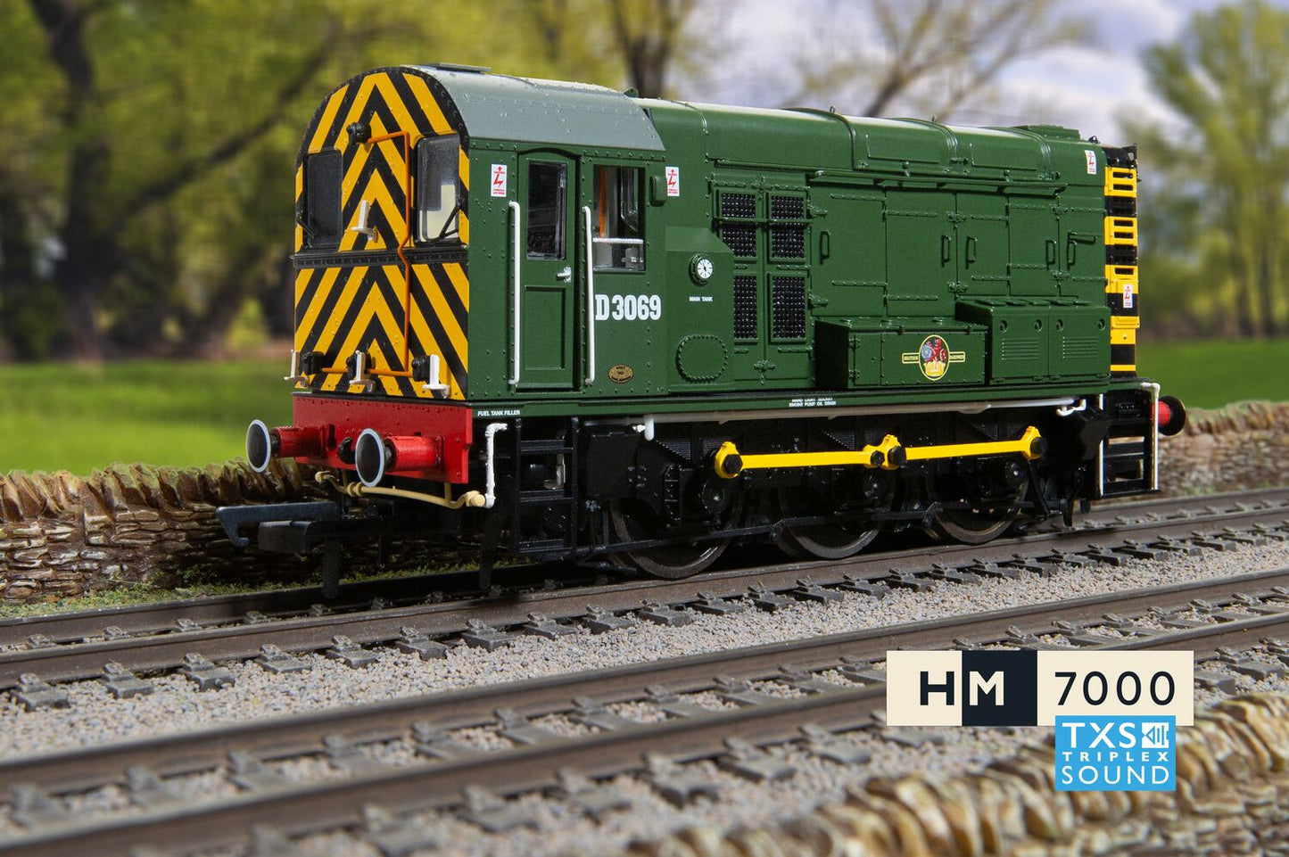 Hornby R30301TXS - BR, Class 08, 0-6-0, D3069 (Sound Fitted)