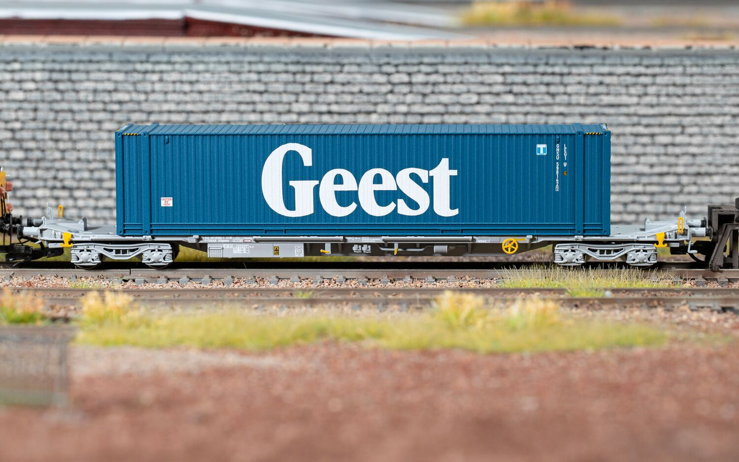 Hornby TT6033 - TOUAX - 'GEEST' 45ft Container - Sffgmss IFA Wagon