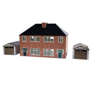 ATD Models - ATD001 - 1930s Semi Detached House Card Kit