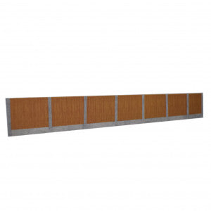 ATD Models ATD003 - Timber Fencing Brown With Concrete Posts Card Kit