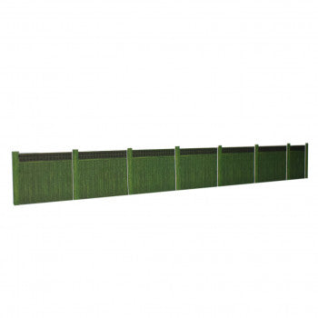 ATD Models ATD016 - Timber Fence with Wooden Posts, Green