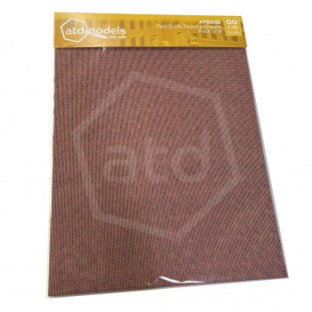 ATD Models ATD035 - Red Brick Texture Sheets (Pack of 8)
