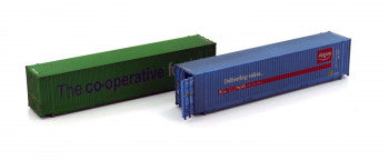 Dapol 2F-028-018 - 45ft Hi-Cube Container Pack (2) Argos/Coop (Weathered)