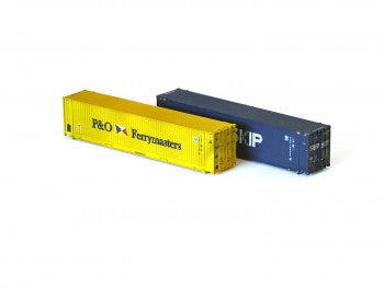Dapol 2F-028-020 - 45ft Hi-Cube Container Pack (2) P&O/Samskip (Weathered)