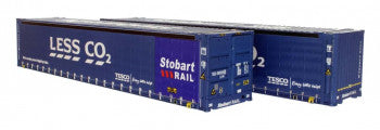 Dapol 2F-028-021 - 45ft Hi-Cube Container Pack (2) Tesco