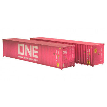 Dapol 2F-028-119 - 40ft Hi-Cube Container Pack (2) One (Weathered)