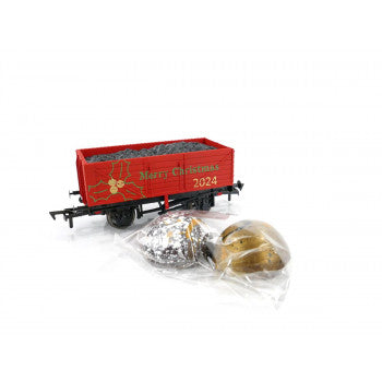 Gaugemaster Collection GM4410214 - 7 Plank Wagon Christmas Chocolate Edition