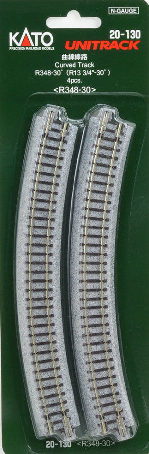 Kato Unitrack 20-130 (R348-30) - Curved Track 30 Degree 4pcs