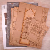Scale Model Scenery KX080 - OO Terraced Cottages/Houses - OO Gauge