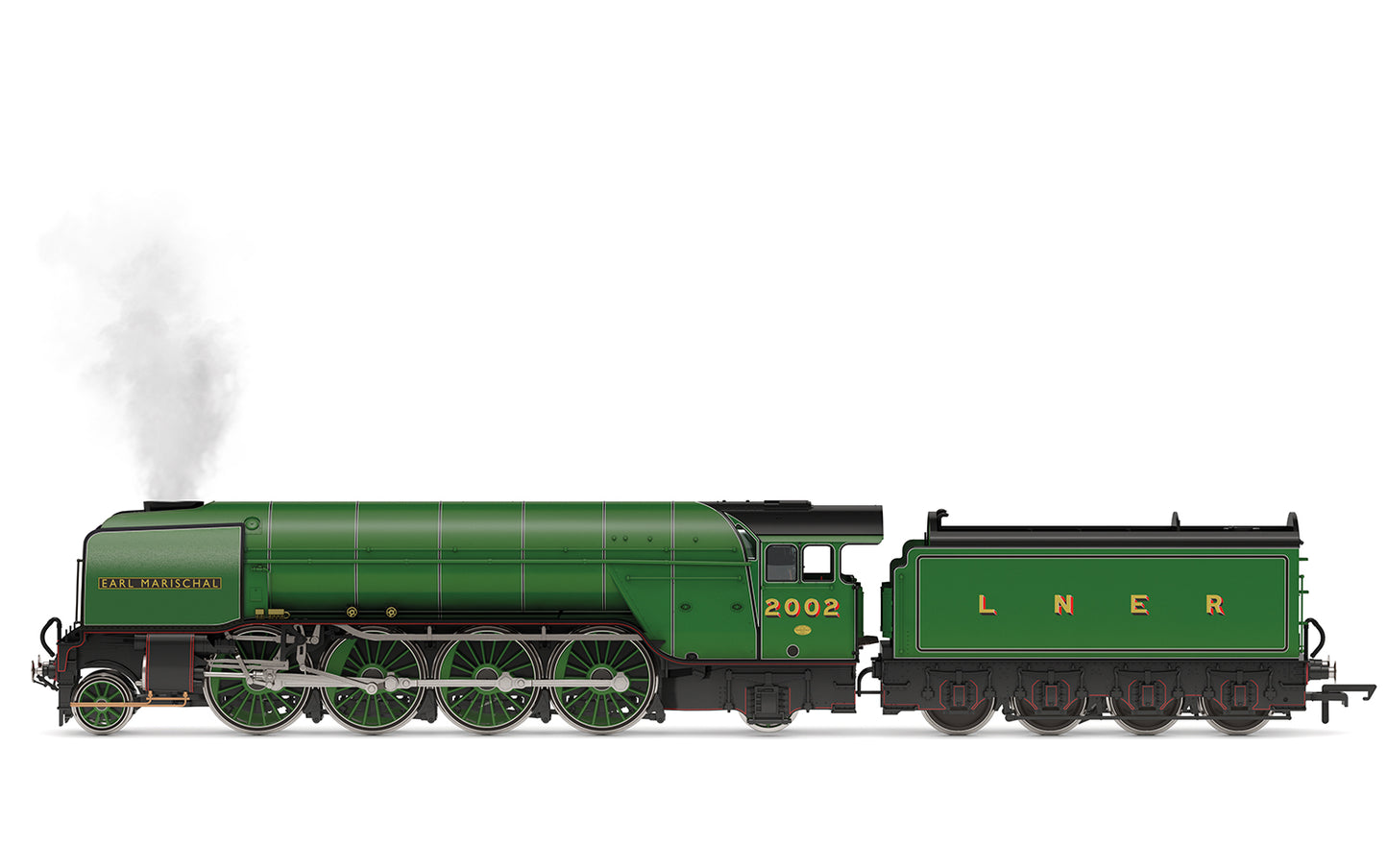 Hornby R30350SS - LNER, P2 Class, 2-8-2, 2002 'Earl Marischal' With Steam Generator and extra smoke deflectors