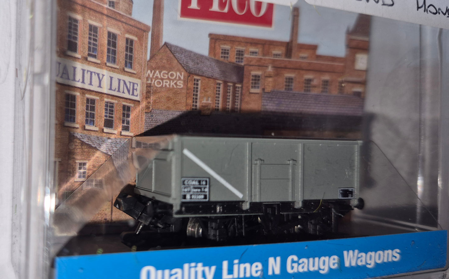 Peco NR-1000B - BR 16 Ton Mineral (Coal) Wagon , Unfitted, Grey (PRE OWNED)