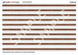 Scale Model Scenery TX258 - OO English Bond Weathered Red Brick Platform Wall Wraps (18mm to 20mm high) - OO Gauge