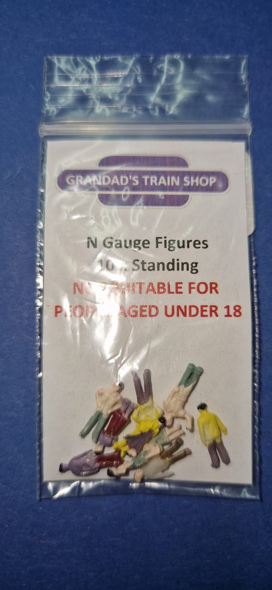 N Gauge Standing figures (Bag of 10)
