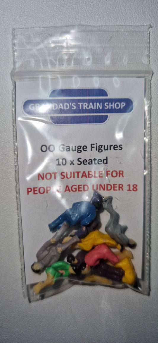 HO/OO Gauge Seated figures (Bag of 10)