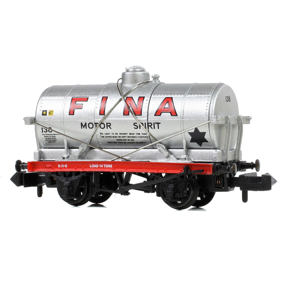 Graham Farish 373-658 - 14 Ton Tank Wagon 'Fina' Silver