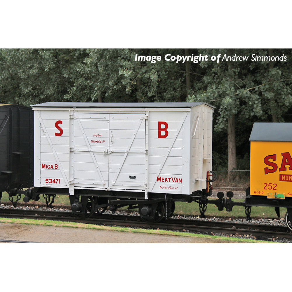 Bachmann Narrow Gauge 393-127 - RNAD Van Statfold Barn Railway White 'MICA B'