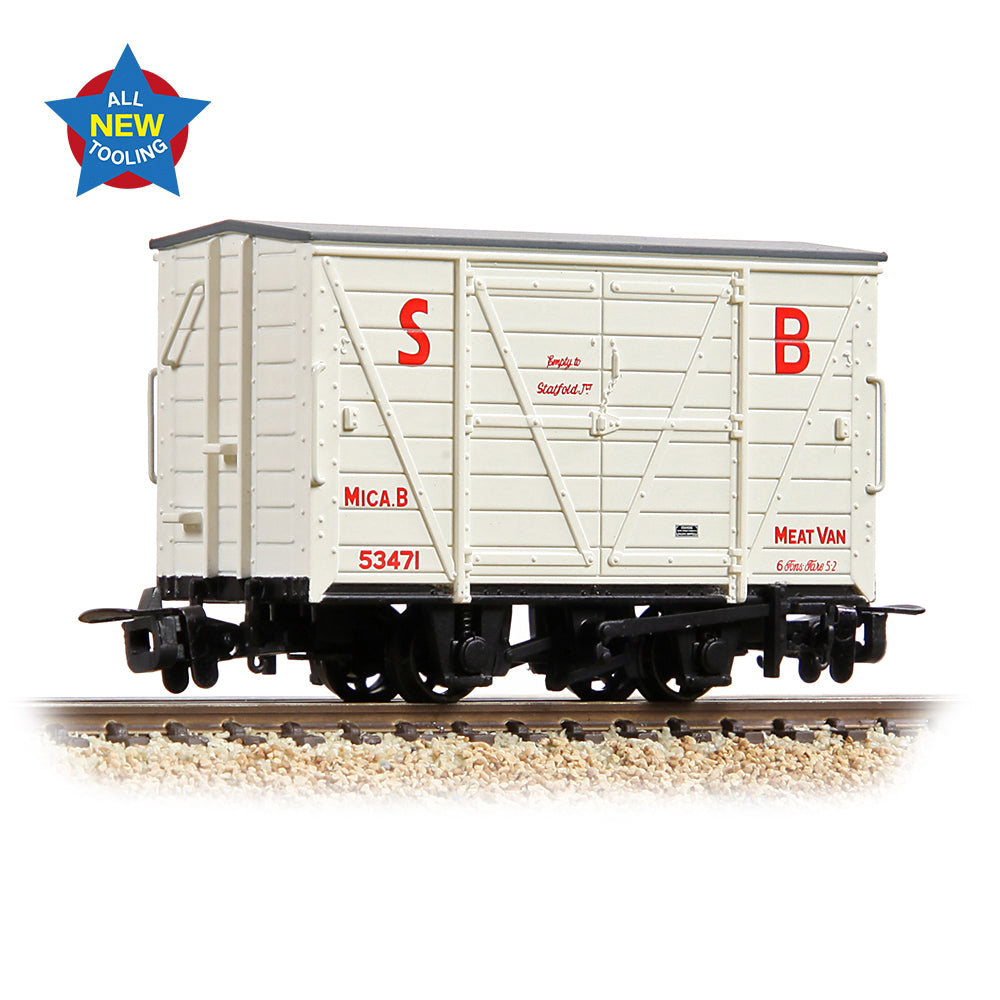Bachmann Narrow Gauge 393-127 - RNAD Van Statfold Barn Railway White 'MICA B'