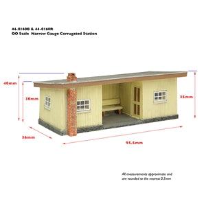 Bachmann 44-0160R - Narrow Gauge Corrugated Station Red