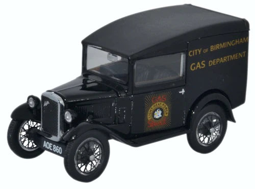 Oxford Diecast ASV006 - Austin Seven RN Van City of Birmingham Gas Dept.