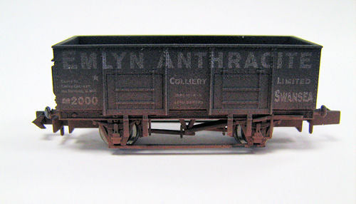 Dapol 2F-038-010 - 20T Mineral Emlyn Anthracite (Weathered) Wagon