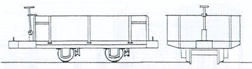 Dundas Models DM31 - Festiniog Railway 4-Wheel Hudson Steel Bodied Open Wagon
