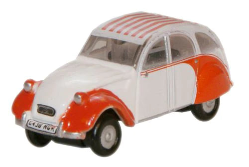 Oxford Diecast NCT003 - Citroen 2CV Dolly Red & White