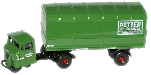 Oxford Diecast NMH008 - Southern Railways Mechanical Horse Van Trailer