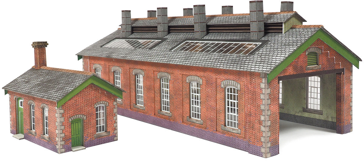 Metcalfe PN913 - Double Track Red Brick Engine Shed
