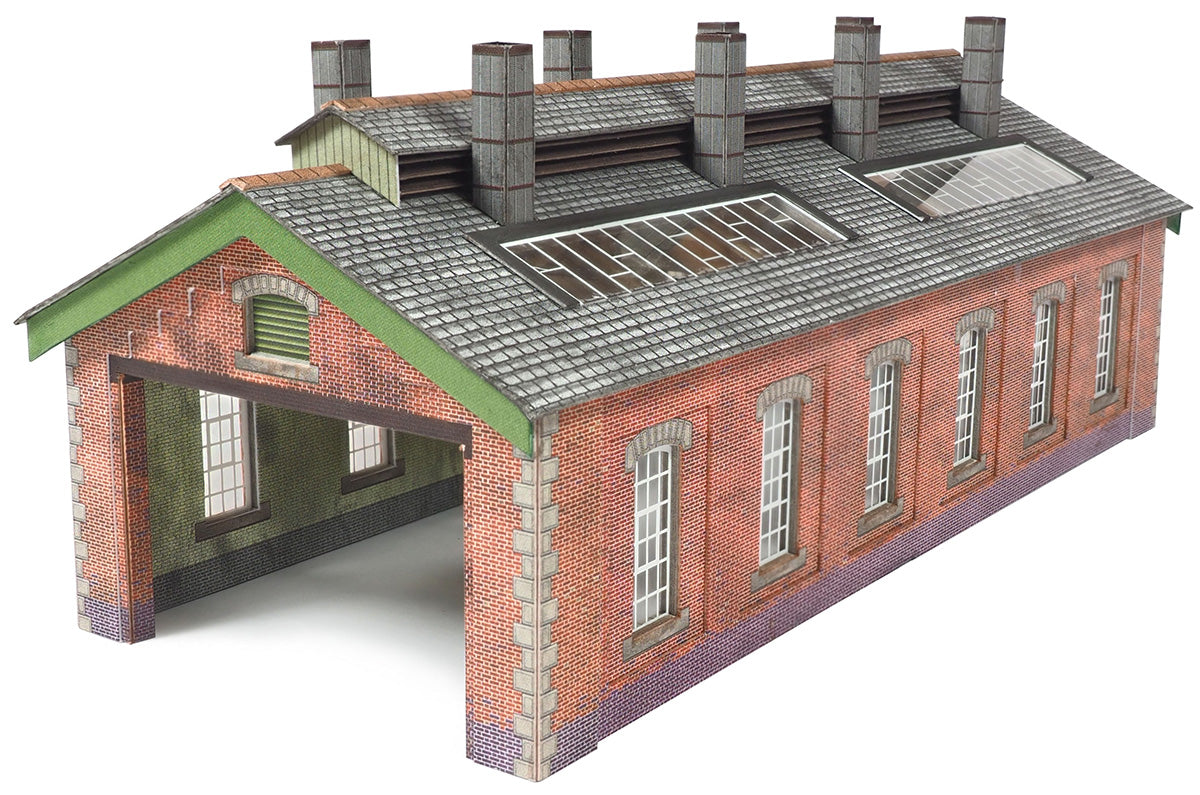 Metcalfe PN913 - Double Track Red Brick Engine Shed