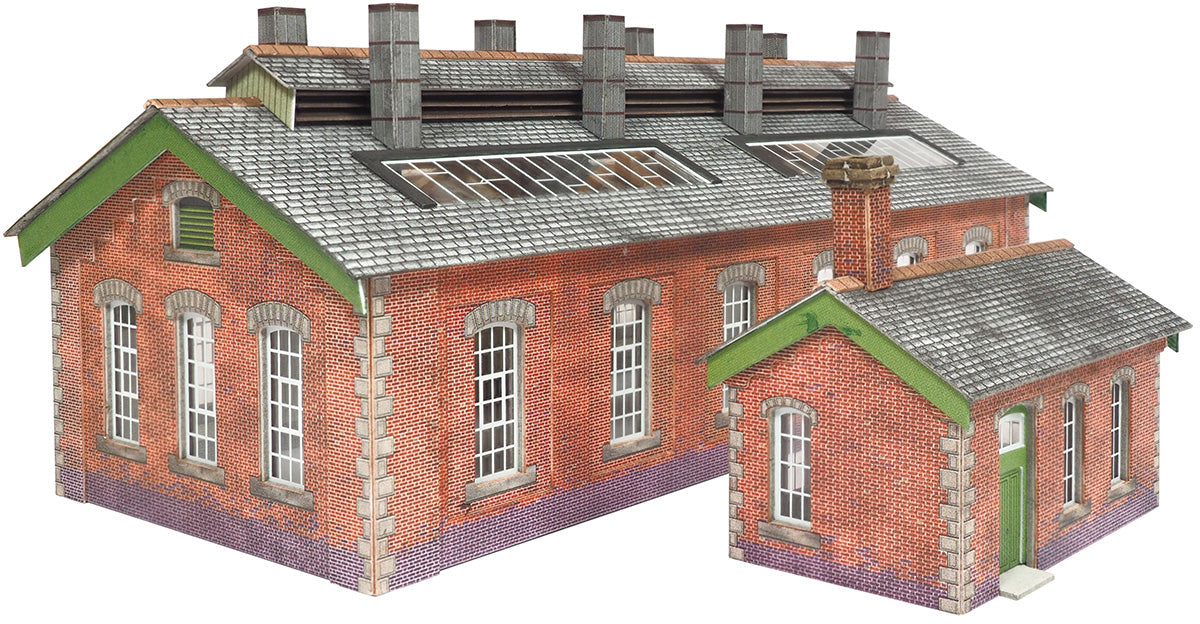 Metcalfe PN913 - Double Track Red Brick Engine Shed