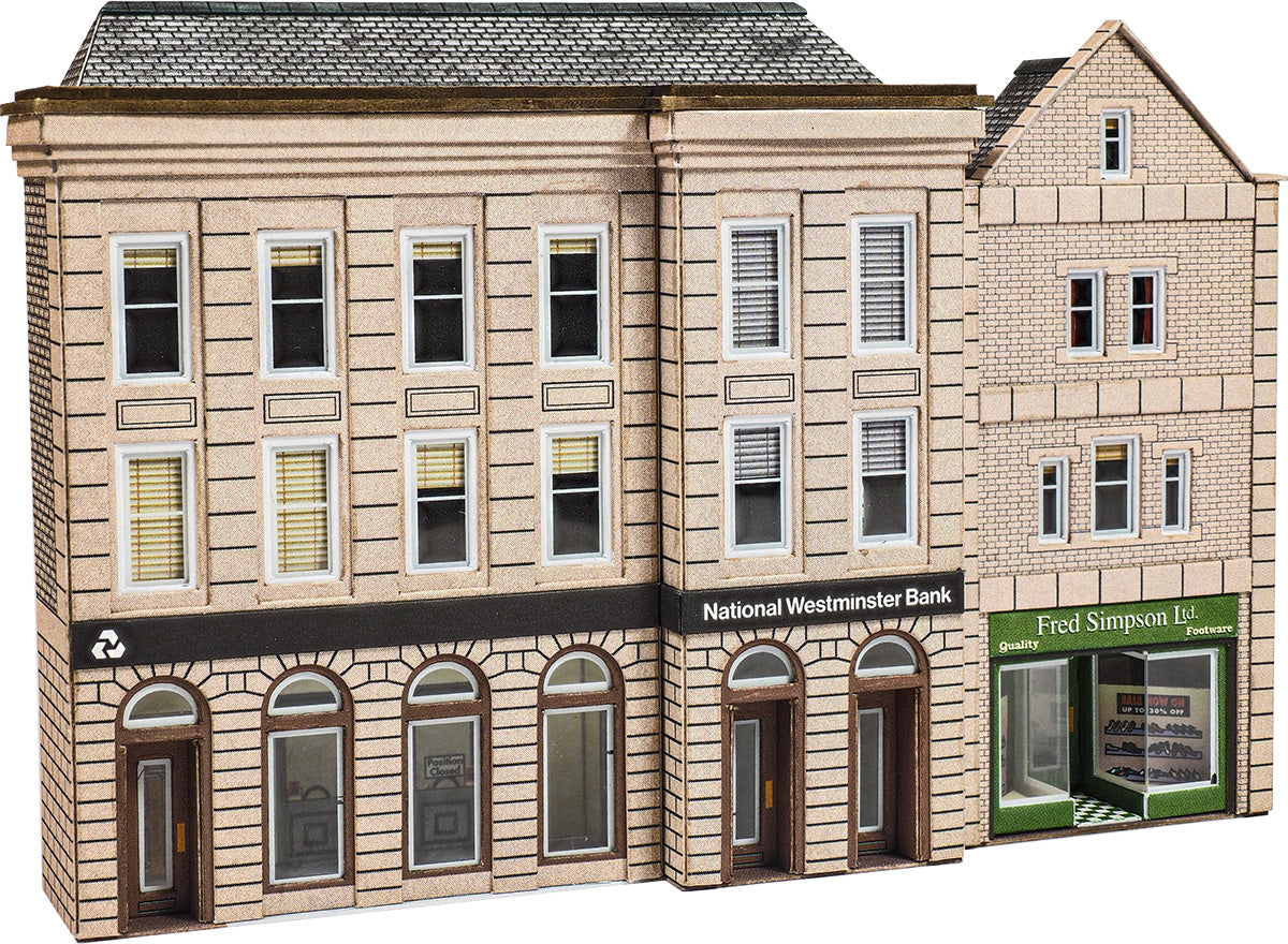 Metcalfe PN971 - Low Relief Bank & Shop